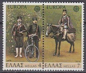 Греція Греция ^/--/^ Греция 1979 Европа CEPT Mi 1352-1353 MNH ^_^^^ Греція 1979 Європа CEPT Mi 1352-1353 MNH - фото фото фото