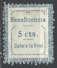 Іспанія Испания ^/--/^ Испания локал Канете ла Реал 1937 не почтовая марка 5 Cts 1 /--/ м. ^_^^^ Іспанія локал Канете ла Реал 1937 не поштова марка 5 Cts 1 /--/ м. - фото фото фото