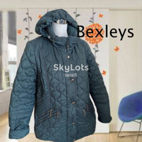 Куртки Куртки ^/--/^ Bexleys Демисезонная женская куртка стеганная капюшон на 52 зеленый ^_^^^ Демісезонна жіноча куртка стеганна капюшон на 52 зелений - фото фото фото