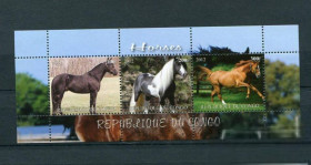 Фауна Фауна ^/--/^ Конго Лошади 7 MNH ^_^^^ Конго Лошаді 7 MNH - фото фото фото