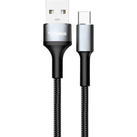 Кабелі Кабели ^/--/^ Кабель Gelius Cafule Type-C - USB (3 /--/ A) 1.2 /--/ м нейлоновий для зарядки і передачі даних Black ^_^^^ Кабель Gelius Cafule Type-C - USB (3 /--/ A) 1.2 /--/ м нейлоновый для зарядки и передачи данных Black - фото фото фото