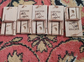 Полювання Охота ^/--/^ Нові дерев&amp;apos;яні мишоловки LUCIFER  (5 шт.) мышеловка ^_^^^ Новые деревянные мышеловки LUCIFER (5 шт.) мышеловка - фото фото фото