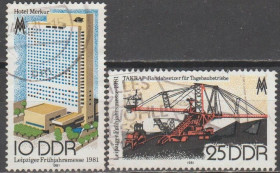 НДР, ФРН ГДР, ФРГ ^/--/^ Германия Німеччина ГДР 1981 ярмарка архитектура ^_^^^ Германия ГДР 1981 ярмарка архитектура - фото фото фото