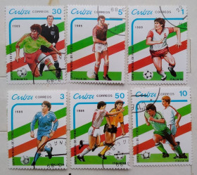 Спорт Спорт ^/--/^ Куба 1989 г - Чемпионат мира по футболу, Италия ^_^^^ Куба 1989 Чемпіонат світу з футболу, Італія - фото фото фото