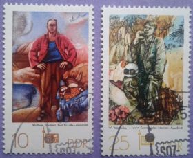 НДР, ФРН ГДР, ФРГ ^/--/^ ГДР 1977 искусство живопись Mi 2247-2248 ^_^^^ НДР 1977 мистецтво живопис Mi 2247-2248 - фото фото фото
