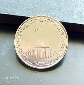 Обігові Обиходные ^/--/^ MN Україна 1 копійка 2011 р., 1 /--/ ВА ^_^^^ MN Украина 1 копейка 2011 г., 1 /--/ ВА - фото фото фото