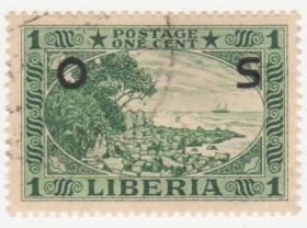Ліберія Либерия ^/--/^ Либерия 1920 г. № 144 гашеная ^_^^^ Ліберія 1920 р. No 144 гашена - фото фото фото