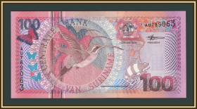 Сурінам Суринам ^/--/^ Суринам 100 гульденов 2000 P-149 UNC ^_^^^ Сурінам 100 гульденів 2000 P-149 UNC - фото фото фото