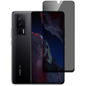 Чохли, бампера Чехлы, бампера ^/--/^ Захисне скло Fiji Privacy для Xiaomi Poco F /--/ 5 Pro антишпигун Anti-peeping повна проклейка чорний - фото фото фото