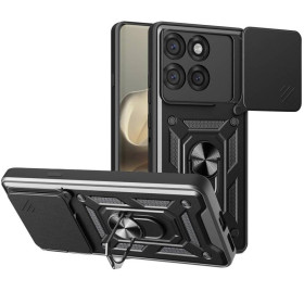 Чохли, бампера Чехлы, бампера ^/--/^ Чохол Fiji Camera Defence для Motorola Edge 60 Pro бампер із захистом камери та підставкою Black ^_^^^ Чехол Fiji Camera Defence для Motorola Edge 60 Pro бампер с защитой камеры и подставкой Black - фото фото фото