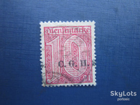 Інше Другое ^/--/^ Марка Германия Верхняя Силезия Оккупация 1920 надпечатка C.G.H.S. 10 пф гаш ^_^^^ Марка Німеччина Верхня Сілезія Окупація 1920 наддрук C.G.H.S. 10 пф гаш - фото фото фото