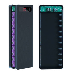 Зовнішні акумулятори (Power Bank) Внешние аккумуляторы (Power Bank) ^/--/^ Повербанк Power Bank конструктор на 10 аккумуляторов 18650 БЕЗ АККУМУЛЯТОРОВ. ^_^^^ Повербанк Power Bank конструктор на 10 акумуляторів 18650 БЕЗ АККУМУЛЯТОРІВ. - фото фото фото