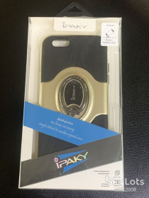 Чохли, бампера Чехлы, бампера ^/--/^ Чохол Ipaky с кільцем для Apple Iphone 6 / 6 /--/ s black-gold ^_^^^ Чехол Ipaky с кольцом для Apple Iphone 6 / 6 /--/ s black-gold - фото фото фото