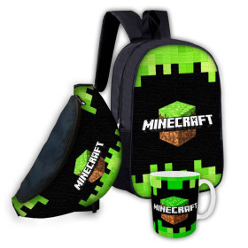 Рюкзаки, сумки Рюкзаки, сумки ^/--/^ Набор детский Майнкрафт&amp;quot;Minecraft&amp;quot; рюкзак 36 /--/ х /--/ 27 /--/ см сумка-бананка,кружка с принтом для мальч ^_^^^ Набір дитячий Майнкрафт&amp;quot;Minecraft&amp;quot; рюкзак 36 /--/ х /--/ 27 /--/ см сумка-бананка,гуртка з принтом для мальч - фото фото фото