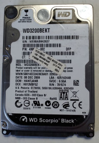 Жорсткі диски Жесткие диски ^/--/^ Ноутбучний жорсткий диск 2.5 SATA WDC WD /--/ 3200 /--/ BEKT 320.0 GB ^_^^^ Ноутбучный жесткий диск 2.5 SATA WDC WD /--/ 3200 /--/ BEKT 320.0 GB - фото фото фото