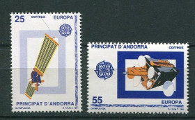 Освоєння космосу Освоение космоса ^/--/^ Андорра Andorra  Spanich Space 1991  Mi 221-222 ISY 92  MNH Cv 4,00 ^_^^^ Андорра Andorra Spanich Space 1991 Mi 221-222 ISY 92 MNH Cv 4,00 - фото фото фото