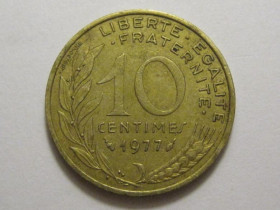 Франція Франция ^/--/^ Франция 10 сантимов 1977 года 3 /--/ П /--/ 971 ^_^^^ Франція 10 сантимів 1977 3 /--/ П /--/ 971 - фото фото фото