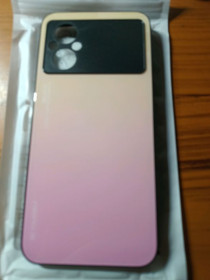 Чохли, бампера Чехлы, бампера ^/--/^ Чехол для Xiaomi Poco M /--/ 5, ультратонкий из закаленного стекла-Pink ^_^^^ Чехол для Xiaomi Poco M /--/ 5, ультратонкий з загартованого скла-Pink - фото фото фото