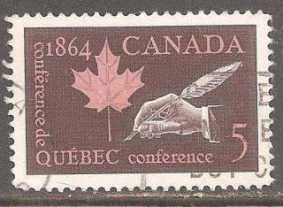 Північна Америка Северная Америка ^/--/^ Канада 1964 Sc.432 used 100 лет Квебекской конфер. ^_^^^ Канада 1964 Sc.432 used 100 років Квебекській конфер. - фото фото фото
