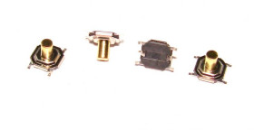 Тумблера, перемикачі Тумблера, переключатели ^/--/^ Кнопка тактовая 5,2 х 5,2 х 4,3 мм ^_^^^ Кнопка тактова 5,2 х 5,2 х 4,3 мм - фото фото фото