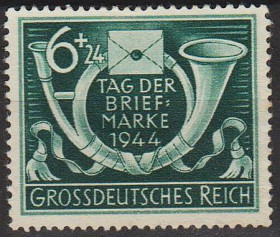 Третій Рейх (-) Третий Рейх (-) ^/--/^ 1944 - Рейх - День марки Mi.904       (*) ^_^^^ 1944 — Рейх — День марки Mi.904 (*) - фото фото фото