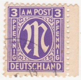 НДР, ФРН ГДР, ФРГ ^/--/^ Германия British American Zone 1945 - 1949 г. № 2 А гашеная ^_^^^ Німеччина British American Zone 1945 - 1949 р. No 2 А гашена - фото фото фото