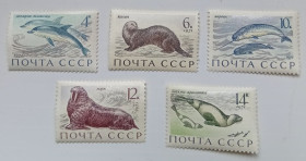 СРСР - СССР - ^/--/^ СССР 1971 Млекопитающие морей и океанов, MNH ^_^^^ СРСР 1971 Ссавці морів і океанів, MNH - фото фото фото