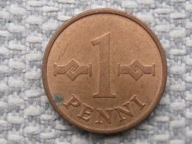 Фінляндія Финляндия ^/--/^ Финляндия 1 пенни 1963 года #1912 ^_^^^ Фінляндія 1 пенні 1963 року #1912 - фото фото фото