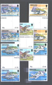 Транспорт Транспорт ^/--/^ Авиация . Гибралтар 1978 г   MNH - гаттар/пары - серия ^_^^^ Гібралтар 1978 MNH - гаттар/пари - серія - фото фото фото