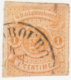 Інші країни Другие страны ^/--/^ Люксембург /--/ 1865 г. № 16 гашеная ^_^^^ Люксембург 1865 р. No 16 гашена - фото фото фото