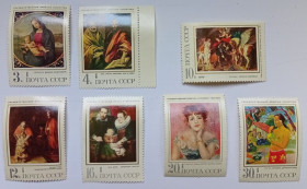 СРСР - СССР - ^/--/^ СССР 1970 Эрмитаж, живопись, MNH ^_^^^ СРСР 1970 Ермітаж, живопис, MNH - фото фото фото