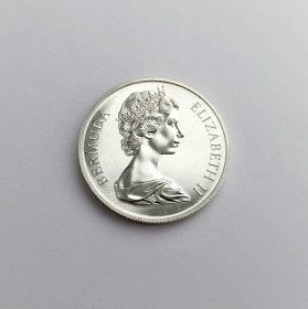 Британські колонії Британские колонии ^/--/^ 1 КРОНА БЕРМУДЫ 1972 состояние UNC серебро 28,28/0.500 капсула РЕДКАЯ ^_^^^ 1 КРОНА БЕРМУДИ 1972 стан UNC срібло 28,28/0.500 капсула Рідка - фото фото фото