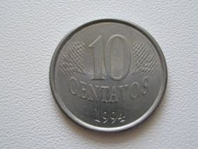 Бразилія Бразилия ^/--/^ Бразилия 10 сентаво 1994 года #9896 ^_^^^ Бразилія 10 сентаво 1994 року #9896 - фото фото фото