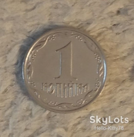 Обігові Обиходные ^/--/^ Украина 2004 1 копейка KM-6 /--/ b ^_^^^ Україна 2004 1 копійка - фото фото фото
