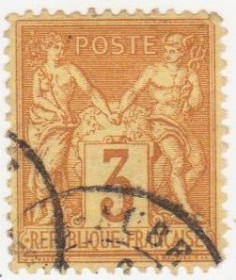 Франція Франция ^/--/^ Франция 1877 г.№ 71 гашенная ^_^^^ Франція 1877 р. No 71 гашена - фото фото фото