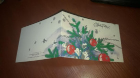 Інше Другое ^/--/^ Открытка С Новым Годом. Корсакова 1986 Двойная подписана ^_^^^ Листівка з Новим роком. Корсакова 1986 Подвійна підписана - фото фото фото