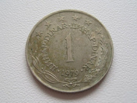 Югославія Югославия ^/--/^ Югославия 1 динар 1979 года 24722 ^_^^^ Югославія 1 динар 1979 року 24722 - фото фото фото
