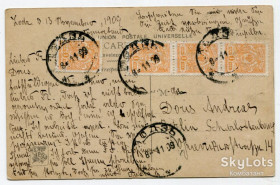 Іноземні Иностранные ^/--/^ Поштівка Лодзь-Берлін 1909 р. ^_^^^ Почтовка Лодзь-Берлин 1909 г. - фото фото фото