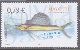Інші країни Другие страны ^/--/^ Майотта 2003 РЫБА Istiophorus platypterus ФАУНА МОРЯ ИХТИОЛОГИЯ ДИКАЯ ПРИРОДА ЭНДЕМИКИ SW 142** MNH ^_^^^ Майотта 2003 Риба Istiophorus platypterus ФАУНА МОРЯ ІХТІОЛОГІЯ ДІКА ПРИРОДУ ЕНДЕМІКИ SW 142** MNH - фото фото фото