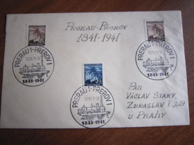 Європа Европа ^/--/^ КОНВЕРТ.  БОГЕМИЯ, МОРАВИЯ. Ж/Д. 1841-1941 ^_^^^ конверт. Богемія, мораль. Ж/Д. 1841-1941 - фото фото фото