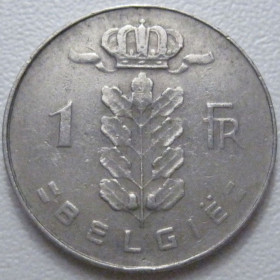 Бельгія Бельгия ^/--/^ Бельгія 1 франк 1974 року Belgie 42649 ^_^^^ Бельгия 1 франк 1974 года Belgie 42649 - фото фото фото