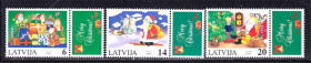Балтійські країни Балтийские страны ^/--/^ Латвия  1996 г MNH - купон - Рождество ^_^^^ Латвія 1996 MNH - купон - Різдво - фото фото фото