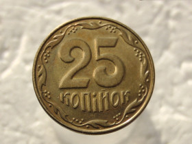 Обігові Обиходные ^/--/^ 25 копійок 2014 рік Україна &amp;quot; Брак, Вздуття Гальвано - Покриття Монети &amp;quot;  (485) ^_^^^ 25 копеек 2014 год Украина &amp;quot; Брак, Вздутие Гальвано - Покрытие Монеты &amp;quot; (485) - фото фото фото