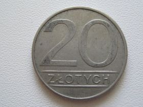 - року - года ^/--/^ Польша 20 злотых 1986 года #10412 ^_^^^ Польща 20 злотих 1986 #10412 - фото фото фото