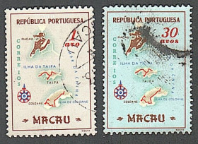 Інші країни Другие страны ^/--/^ Макао  (1956) Колония Португалии. Карта ^_^^^ Макао (1956) Колонія Португалії. Карта - фото фото фото