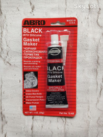 Інші автозапчастини Другие автозапчасти ^/--/^ ABRO Автомобільний герметик прокладки чорний BLACK   (85 гр) ^_^^^ Герметик силиконовый красный, черный 85 /--/ грамм - фото фото фото