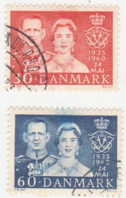 Балтійські країни Балтийские страны ^/--/^ Дания   1960 г. №  385‑386 гашеная серия ^_^^^ Данія 1960 р. No 385-386 гашена серія - фото фото фото