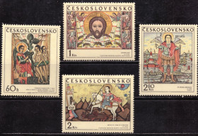 Чехословаччина Чехословакия ^/--/^ Чехословакия. Словацкие иконы  (серия )** и * 1970 г. ^_^^^ Чехословаччина. Словацькі ікони (1970) - фото фото фото