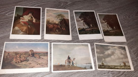 СРСР СССР ^/--/^ Открытка СССР Музей изящных искусств 7 шт  1929 /--/ г. ^_^^^ Музей витончених мистецтв 7 шт 1929 /--/ р. - фото фото фото
