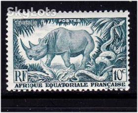 Фауна Фауна ^/--/^ Экваториальная Африка 1946 г MNH - из серии ^_^^^ Екваторіальна Африка 1946 MNH - з серії - фото фото фото
